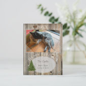 Carte de poste de vacances rustique naturaliste HA (Debout devant)