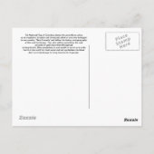 Carte de poste de voyage Drapeau colombien (Dos)