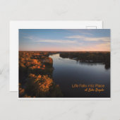 Carte de poste du coucher de soleil du lac Royale (Devant / Derrière)
