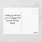 Carte de poste photo de Nouvel An (Dos)