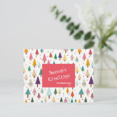 Carte de poste Retro Jote Christmas Trees (Debout devant)