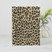 Carte de poster de animal Brown leopard cheetah (Debout devant)