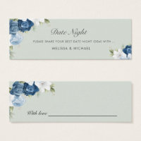 Carte de pot de nuit de noces à aquarelle florale