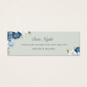 Carte de pot de nuit de noces à aquarelle florale (Devant)
