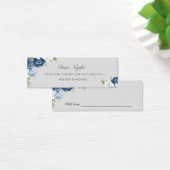 Carte de pot de soirée de date bleu poussiéreux de (Bureau)