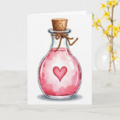 Carte de Potion d'Amour Magique (Fleur jaune)