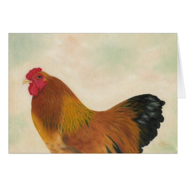 Carte de poulet de Brahma (Devant horizontal)