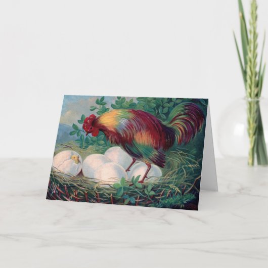 Carte de poulet de Pâques (Devant)