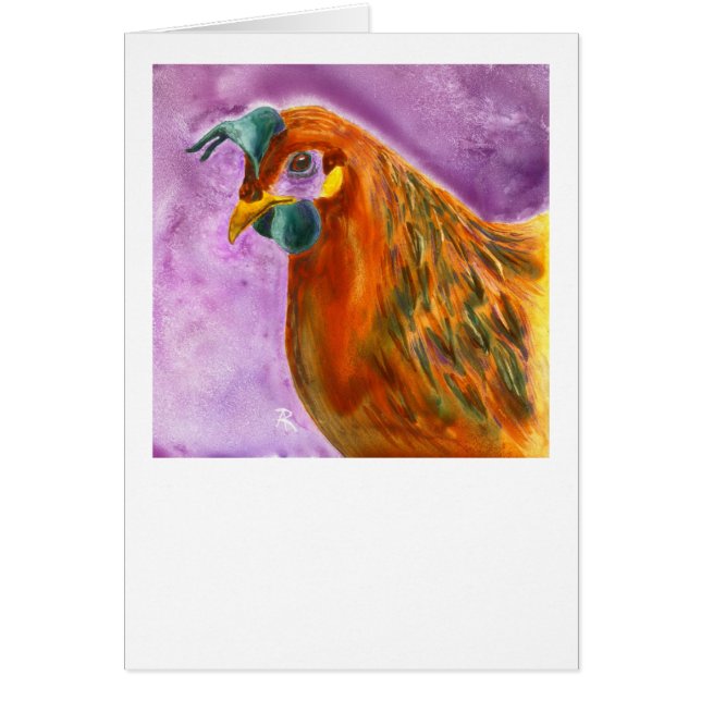 Carte de poulet - "penny de Henny " (Devant)