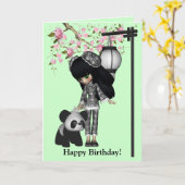 Carte de poupée de Kawaii Chine (Fleur jaune)