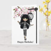 Carte de poupée de Kawaii Chine (Fleur jaune)