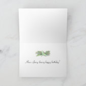 Carte de poupée de papier du muguet d'anniversaire (Intérieur)