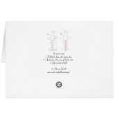 Carte de poupée en papier Ballerina Bunny Larkspur (Dos Horizontal)