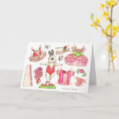 Carte de poupée en papier de l'oeillet (Fleur jaune)