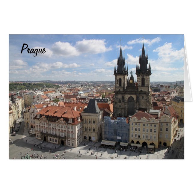 Carte de Prague (Devant horizontal)