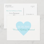 Carte de pré-annonce de mariage (Devant / Derrière)