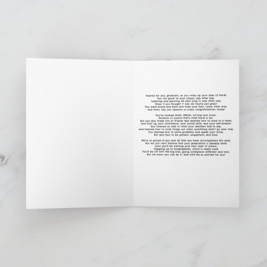 Carte de pré-certification pour garçon (Intérieur)