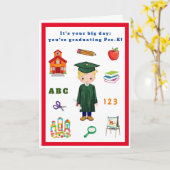 Carte de pré-certification pour garçon (Fleur jaune)