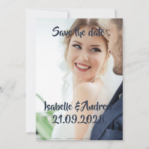 Carte de préavis de mariage personnalisée avec pho