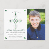 Carte de préavis de première communion, garçon, fi (Devant)