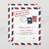 Carte de préavis par avion (Devant / Derrière)