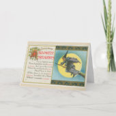 Carte de précautions de Halloween (Devant)