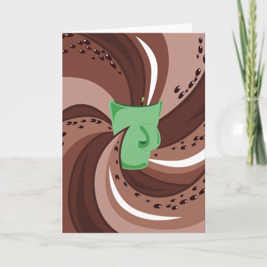 Carte de précipitation de café (Devant)