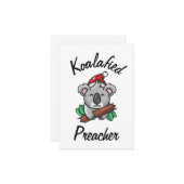 Carte de prédicateur koalafied (Devant/Arrière en situation)