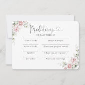 Carte de prédiction de Baby shower de Roses Roses (Devant)