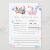 Carte de prédiction et de conseil pour bébé pilote (Devant / Derrière)