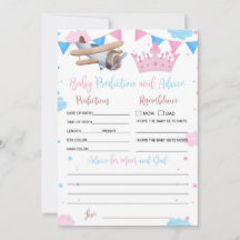 Carte de prédiction et de conseil pour bébé pilote
