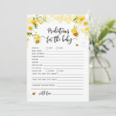 Carte de prédictions bébé abeille (Debout devant)