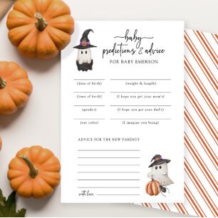 Carte de Prédictions Bébé Halloween