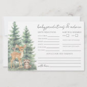 Carte de prédictions de conseils pour bébé - Avent (Devant)