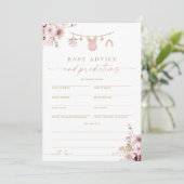 Carte de prédictions de conseils pour bébé pour Ba (Debout devant)