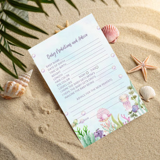 Carte de prédictions et conseils pour bébé - Baby