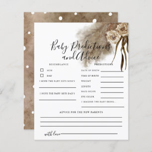 Carte de prédictions et conseils pour bébé en herb