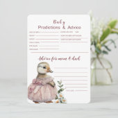 Carte de prédictions et conseils pour bébé | Jeu b (Debout devant)