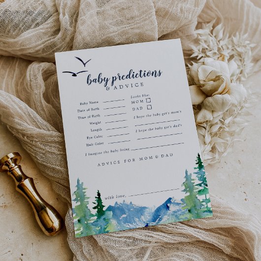 Carte de prédictions et conseils pour bébé Rocky M