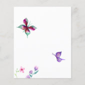 Carte de prédictions et conseils pour le papillon (Dos)