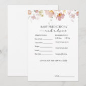 Carte de prédictions et de conseil pour fleurs flo (Devant / Derrière)