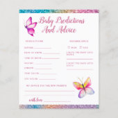 Carte de prédictions et de conseils Bébé Papillon (Devant)