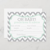 Carte de prédictions et de conseils de Grey et Min (Devant / Derrière)