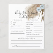 Carte de prédictions et de conseils pour bébé avec (Devant)