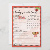 Carte de prédictions et de conseils pour bébé cocc (Devant)