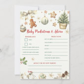 Carte de prédictions et de conseils pour bébé de N (Devant)