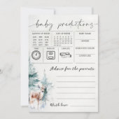 Carte de prédictions et de conseils pour bébé pour (Devant)