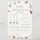 Carte de prédictions et de conseils pour bébé pour (Devant)