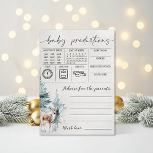 Carte de prédictions et de conseils pour bébé pour