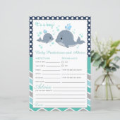 Carte de prédictions et de conseils pour bébé sous (Debout devant)